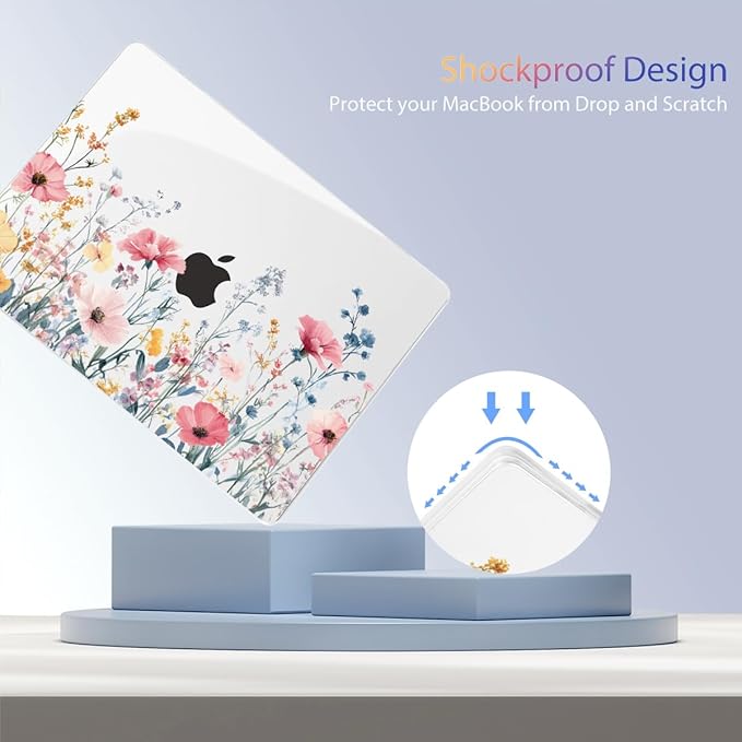 Teryeefi for MacBook Air 13.6 inch Case M4 A3240/M3 A3113/M2 A2681, Hard Shell - Image 6