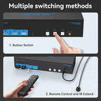 4K144Hz HDMI + 2 Displayport KVM Switch 3 Monitors 3 Computers 8K USB 3.0 KVM - Image 4