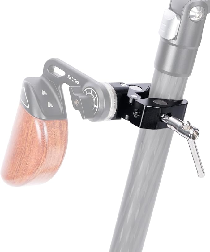 NICEYRIG Super Clamp to Rosette Mount Adapter, Maximum 50mm Adjustable Jaw - Image 5
