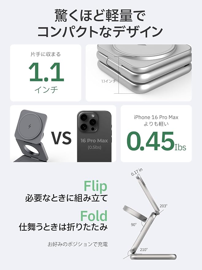 REDBEAN 3in1 Qi2 Wireless Charging Station, Mag-Safe Charger Stand Compatible - Image 5