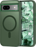 Magnetic for Google Pixel 8a Case, Shockproof Slim Translucent Matte Anti-Slip by Casehas