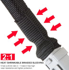 Heat Shrinkable Braided Sleeving 2:1 Ratio- Abrasion Protection Flexibility - Image 3