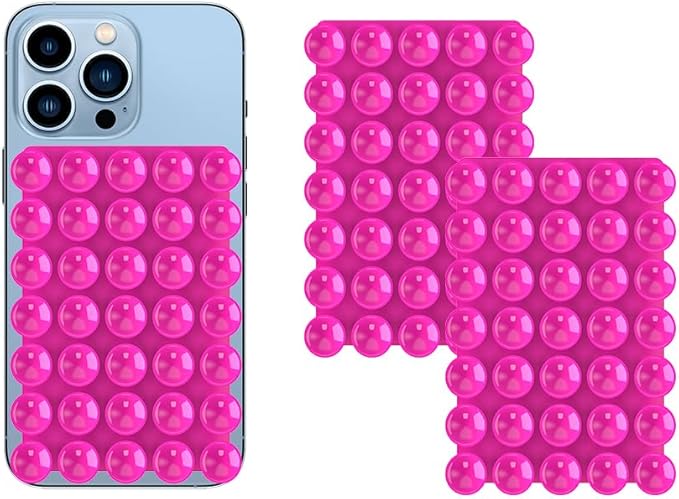 2024 Upgrade 2PCS Silicone Suction Cup Phone Case Adhesive Mount, Adhesive Grip by ZYCCER