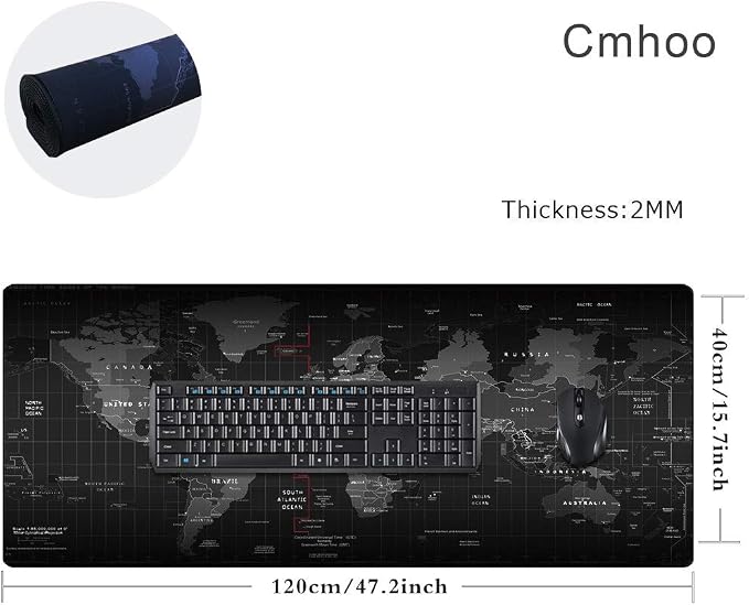 Gaming Mouse Pad Large Anti-Slip Rubber Base Size 47.2x15.7 in - Image 2
