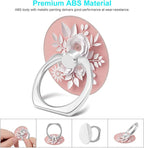 Bonoma Phone Ring Holder, 3 Pack Beach Flowers Butterfly Universal Finger Ring - Image 2