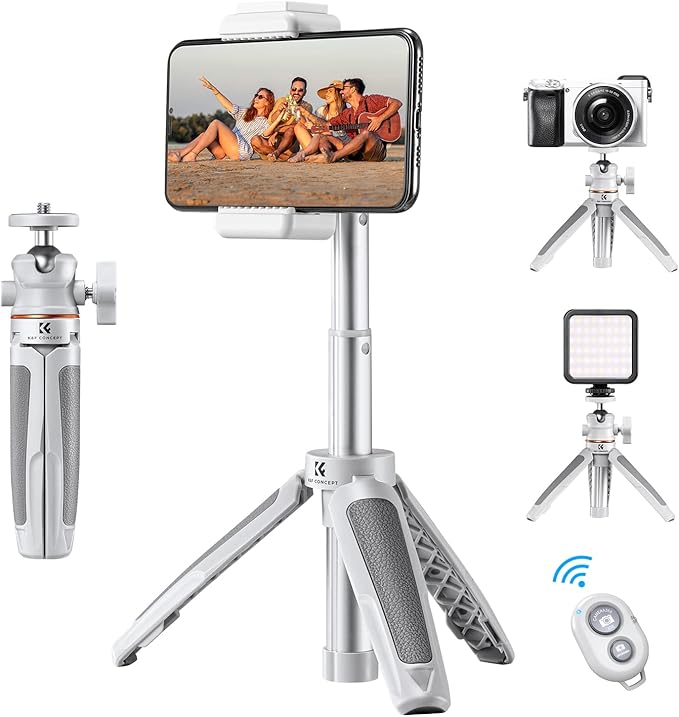 K&F CONCEPT Selfie Stick Tripod, 360 Degree Rotation Mini Phone Stand by KFCONCEPT