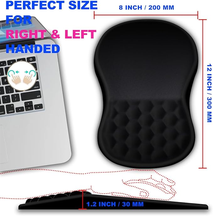 Mouse Pad Wrist Support, Ergonomic Mouse Pad - Image 4