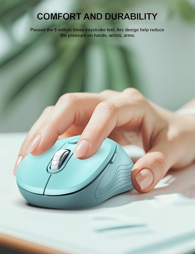 Trueque Wireless Mouse for Laptop, 2.4GHz Ergonomic Computer Mouse - Image 6