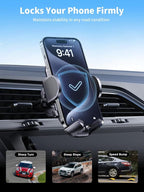Nycetek 2025 Upgraded Car Vent Phone Mount 360° Rotation, Universal Cellphone - Image 4