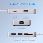 MINIX USB C Adapter, 7 in 1 USB C Hub - Image 4