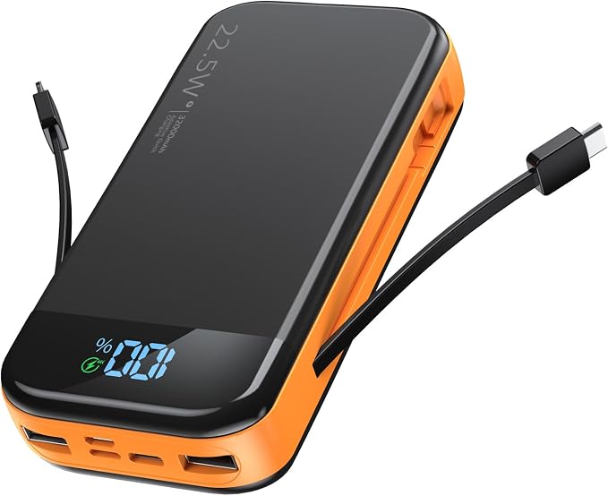 Portable Charger 32000mAh, 22.5W QC 3.0 PD 20W Smart LED Display Fast Charging by BLJIB