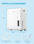 Midea 5, 500 Sq. Ft Dehumidifier - Image 7