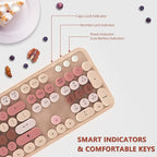 Wireless Keyboard and Mouse, KOOTOP Cute Keyboard and Mouse, 2.4G Wireless - Image 2