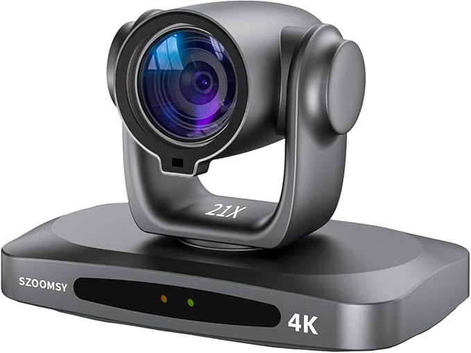 PTZ Camera 4K 21X Optical Zoom, POE IP Streaming, AI Auto Tracking PTZ by SZOOMSY