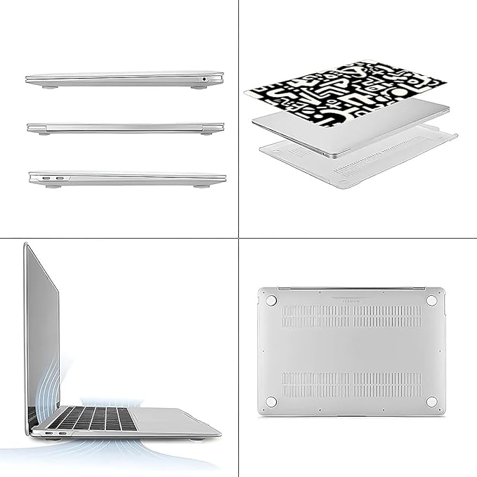 Compatible with MacBook Air 13.3 13.6 Inch Case 2022 2021 2020 2019 Plastic - Image 3