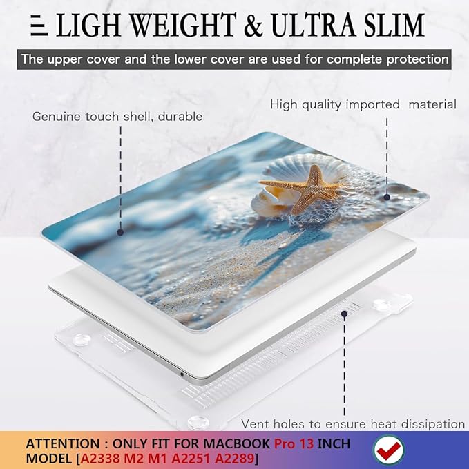 CISSOOK Compatible with MacBook Pro 13-inch Case 2025-2016 Release M2 M1 A2338 - Image 4