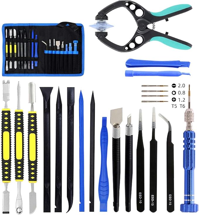 18 in 1 Electronics Repair Tool Kit, Precision Screwdriver Set, Opening Pry by Gzerma