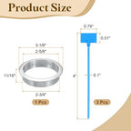 uxcell Desk Grommet, 2-3/4" Zinc Alloy Cable Hole Cover Wire Cord Organizer - Image 2