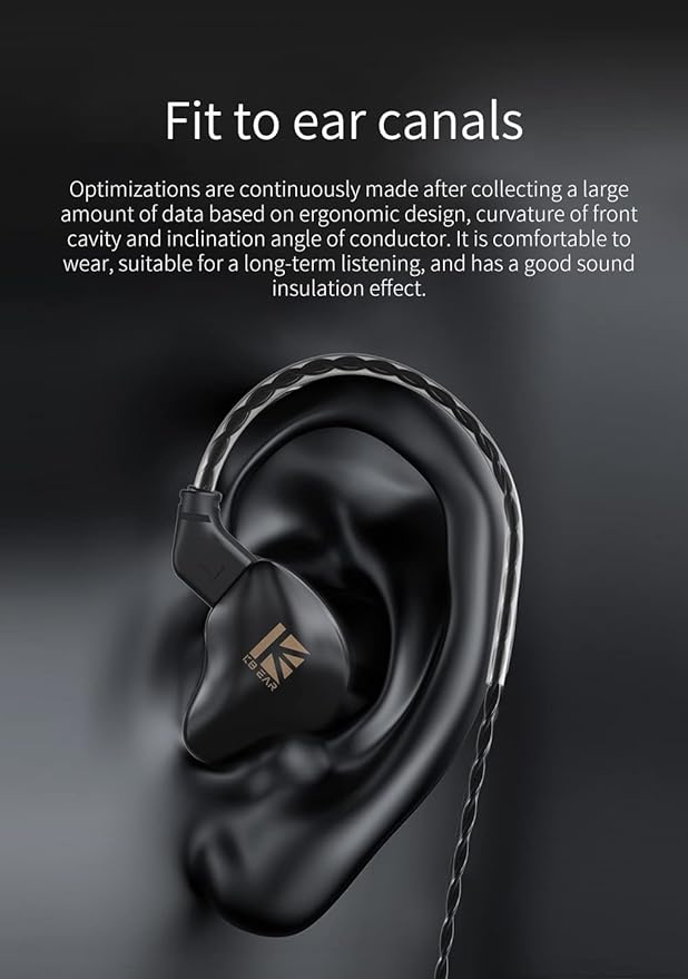 YINYOO KBEAR KS1 USB C Headphones Crystal Clear Sound Earphones, Type C Earphone - Image 6