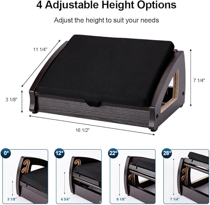 StrongTek Wood Ergonomic Footrest - Image 3