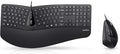 Perixx Periduo-505, Wired USB Ergonomic Split Keyboard and Vertical Mouse Combo by PerixxComputerGmbH