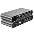 4 Computers 2 Monitors Automatic KVM Switch, HDMI 4k@60Hz + DP 8K 30Hz 4K@144Hz by Terived