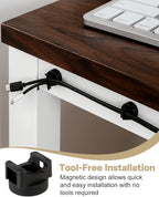 Magnetic Cable Clips Zip Tie Mount Base, Include 20 Pcs 20mm Magnetic Wire - Image 5