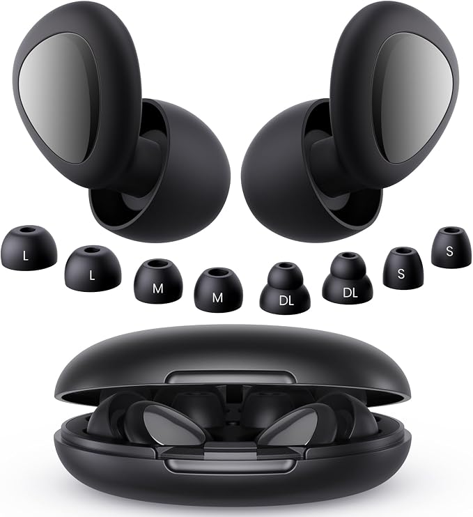 Ear Plugs for Sleeping Noise Cancelling, 45dB Reusable Silicone Ear Plugs for by EURPMASKChoosethecolorofeurope
