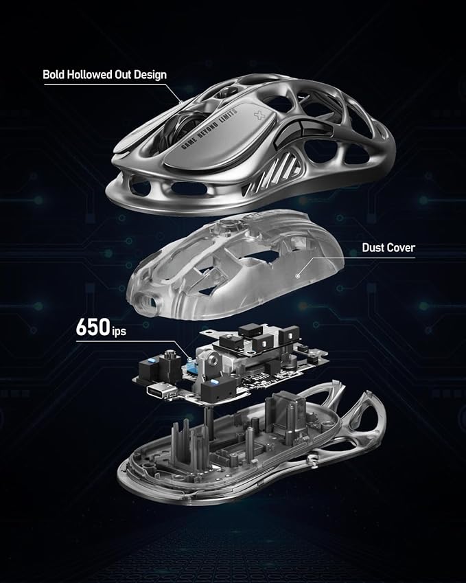 GravaStar Mercury M2 Wireless Gaming Mouse - Image 8