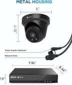 4COVR Security Camera System PoE, 8X 5MP Commercial IP67 Dome IP Camera - Image 9