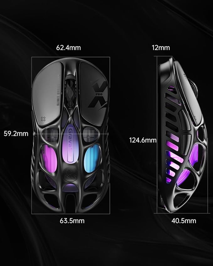 GravaStar Mercury X Pro Wireless Gaming Mouse, Come - Image 5