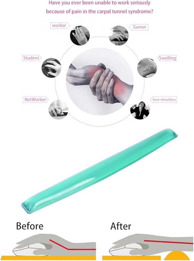Silicone Gel Keyboard Wrist Rest Set Plus - Image 4