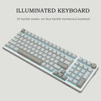 FIRSTBLOOD ONLY GAME. AK992 Retro Wired Mechanical Keyboard, 98 Keys Full Layout - Image 5