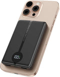Magnetic Portable Charger, 16800mAh Wireless Power Bank, by Unknown