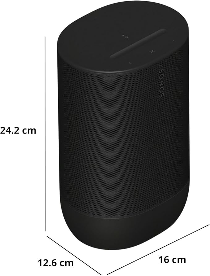 Sonos Move 2 - Black - Wireless Portable Bluetooth Speaker - Image 3