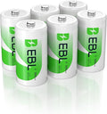 EBL Rechargeable C Batteries 5000mAh Ready2Charge C Size Battery by EBL