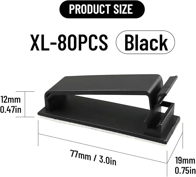 Adhesive Cable Clips Holder, Outdoor Light Clips, Sturdy Nylon Cord Wall - Image 2
