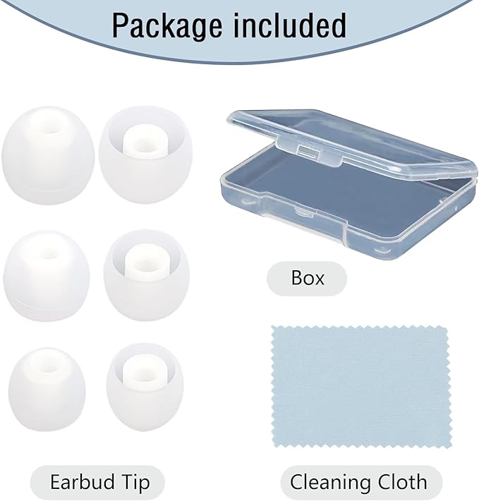 Earbud Replacement Tips Silicone Earbud Tips Ear Tips Fit - Image 7