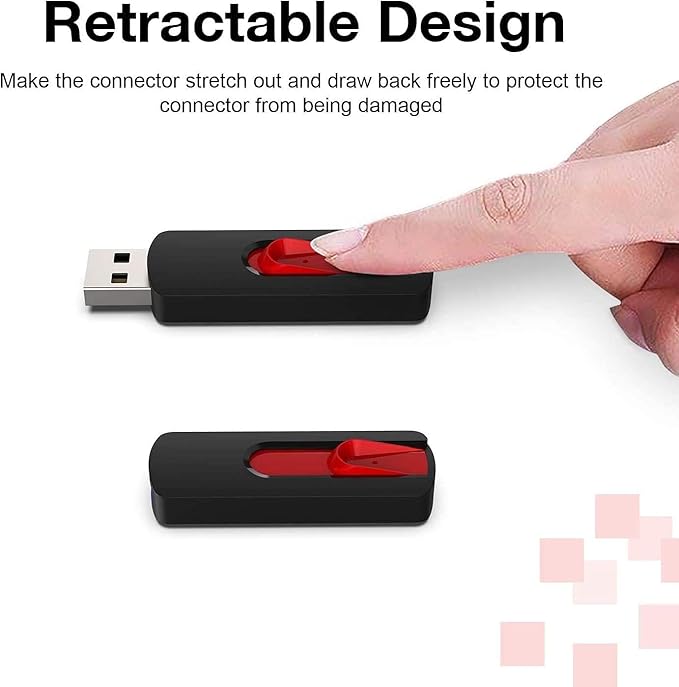 RAOYI 5 Pack 64GB USB Flash Drive, USB 2.0 Memory Stick Thumb Drives Jump Drive - Image 3