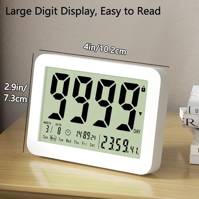 Digital Countdown Days Timer Clock- 9999 Days Count Down Timer - Image 3