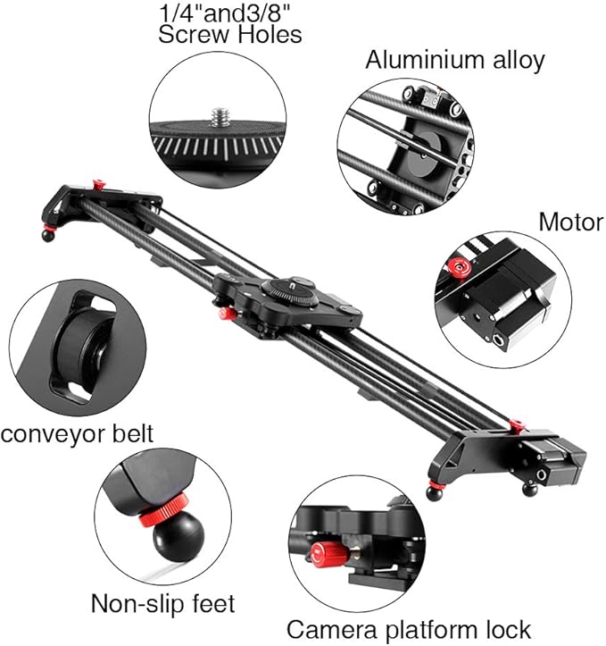 GVM Great Video Maker Camera Motorized Slider, Automatic Round Trip, Time Lapse - Image 2