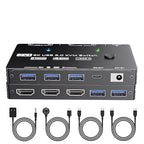 KVM Switch 1 Monitor 2 Computers 8K@60Hz, HDMI KVM Switches by Welcometothebrandflagship