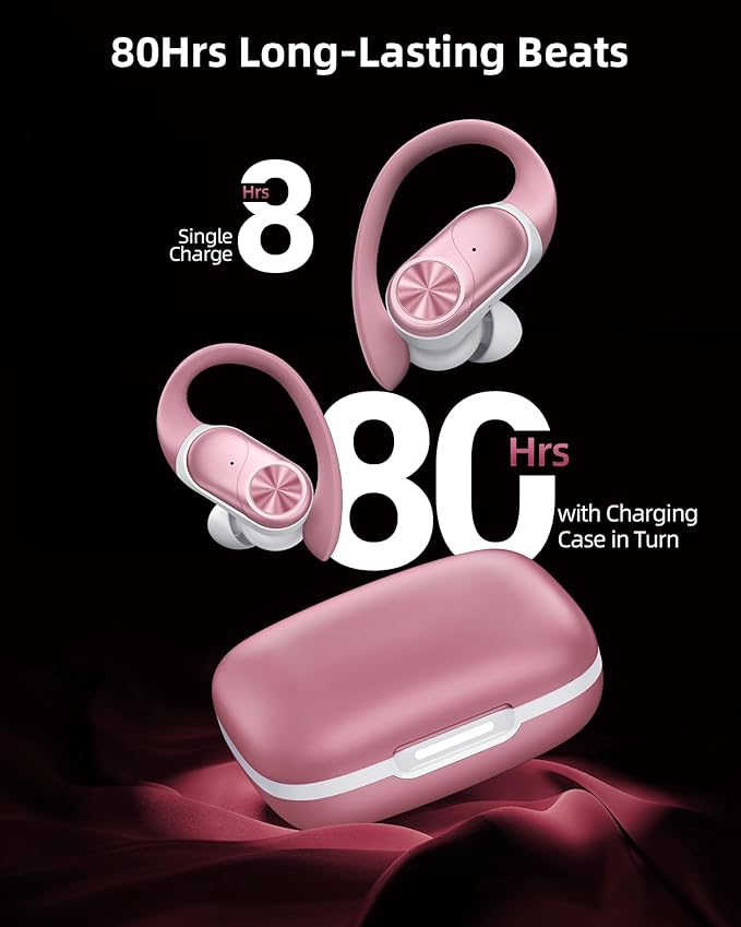 PocBuds Bluetooth Headphones Wireless Earbuds 80hrs Playtime Wireless Charging - Image 2