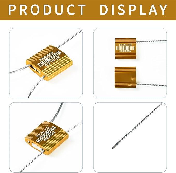 50 Yellow High Security Cable Seals - Image 4