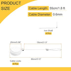 MECCANIXITY 1.8 ft Retractable Cable Lock - Image 2