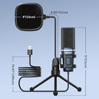 TONOR TC-777 Podcast Microphone, USB Computer Microphone, Cardioid Condenser PC - Image 8