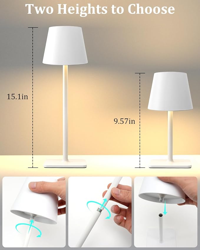 Cordless Table Lamp Rechargeable Lamps: 6000mAh Battery Operated Table Lamp - Image 9