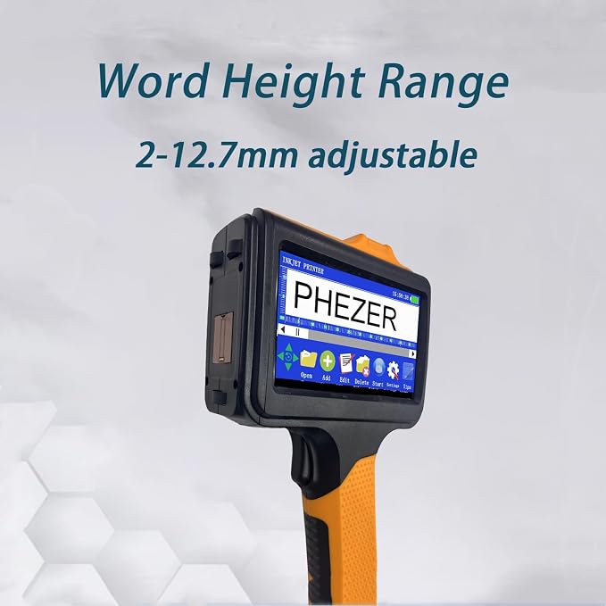 P19 Handheld Inkjet Printer for Any Surface, Portable 360° All-Round Coding - Image 9