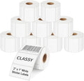 CLASSY 2" x 1" Direct Thermal Labels, 13000 Self-Adhesive Barcode Labels by CLASSY