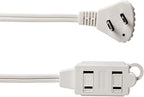 Amazon Basics 6 foot 2-Prong Indoor Rectangle Extension Cord Power Strip - Image 3